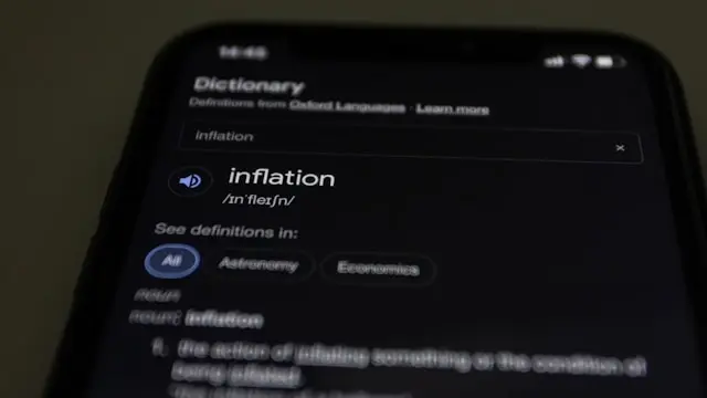 busqueda en telefono movil de la palabra Inflacion