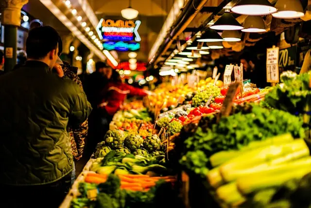 alimentos en mercado